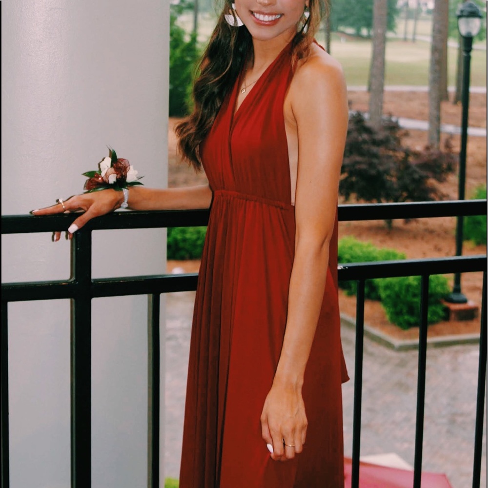 Maroon formal dress